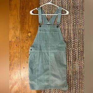 Wild Fable Textured Corduroy Overall Dress in Light Blue
